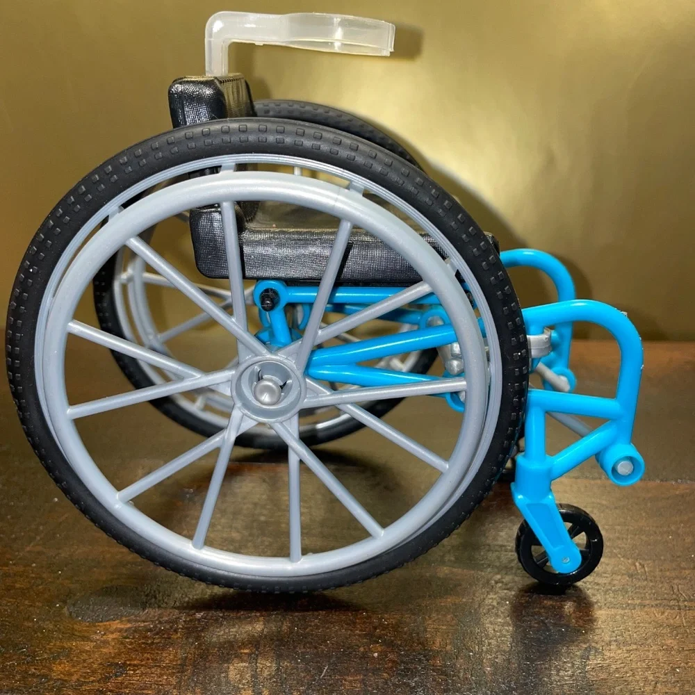 Barbie Doll Blue Wheelchair Toy For Barbie From Mattel EUC‎